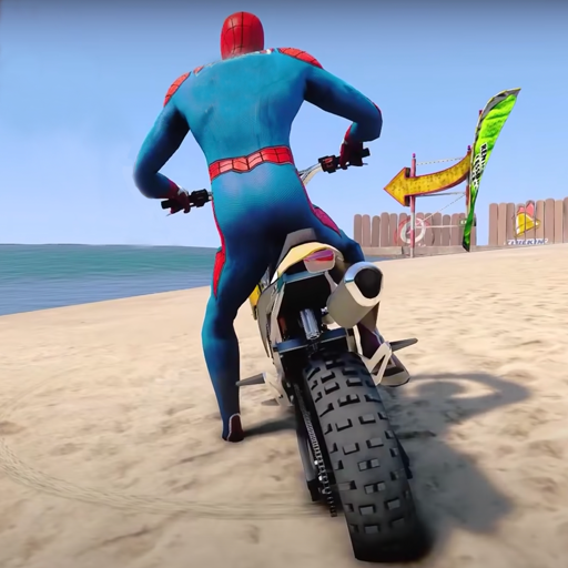 Superhero Tricky Bike Racing APK